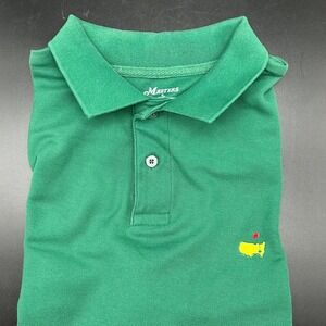 Masters Green Polo with Yellow & Red Logo
